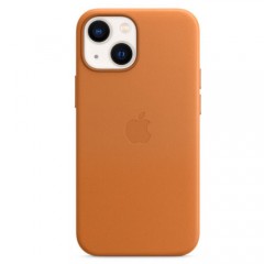 Кожаный чехол MagSafe для iPhone 13, цвет «золотистая охра»